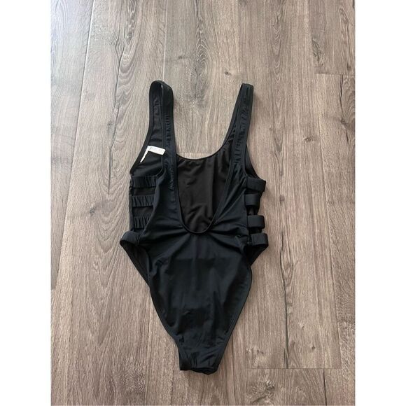 Bikini Lab strappy side one piece swimsuit size Small high cut low back scoop - Picture 6 of 6